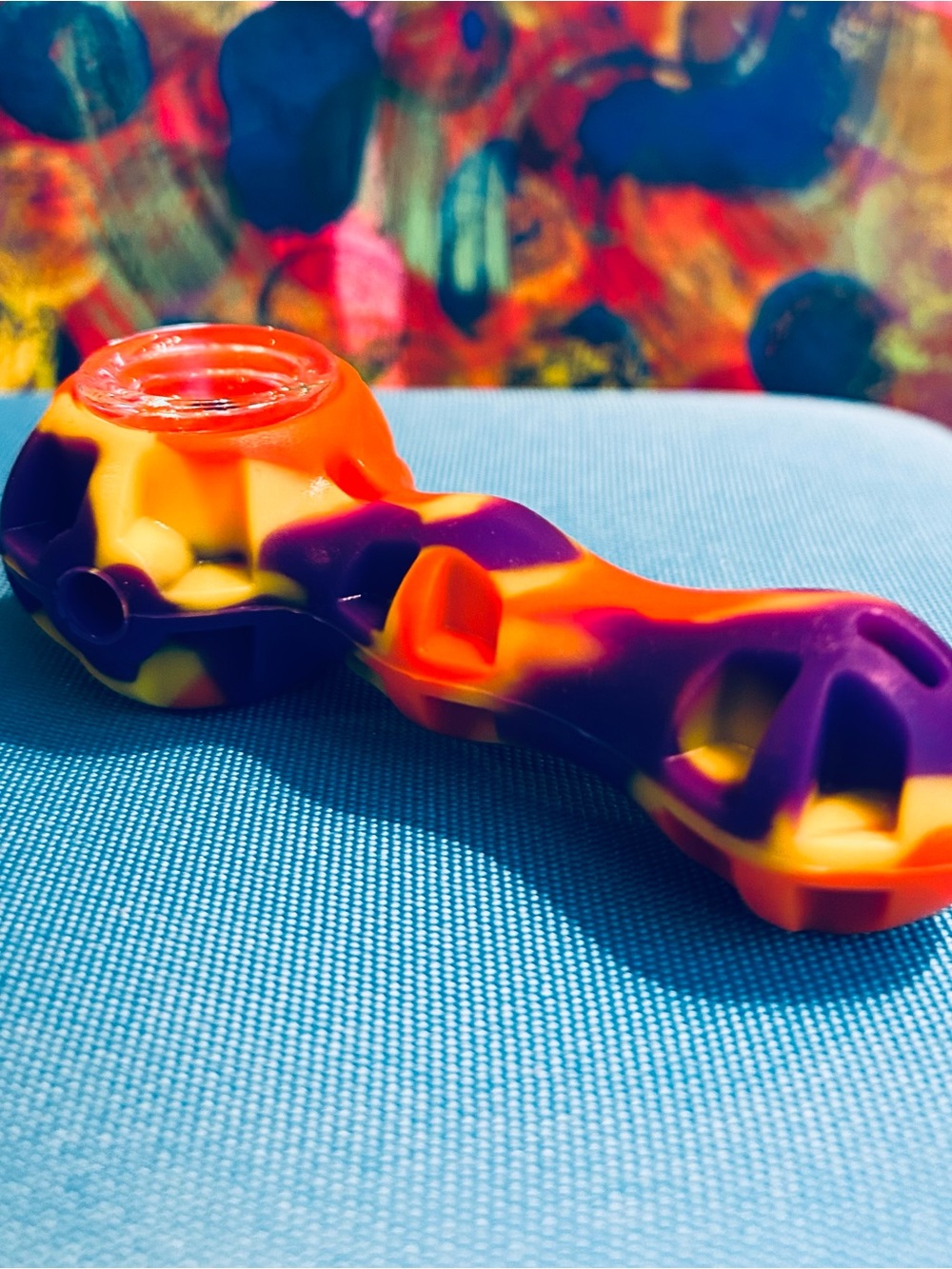 Silicone/glass art hand piece